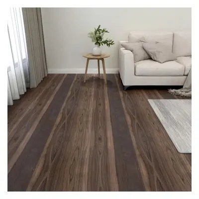 vidaXL 55x Self-adhesive Flooring Planks PVC 5.11 mÂ² Dark Brown Floor Cover