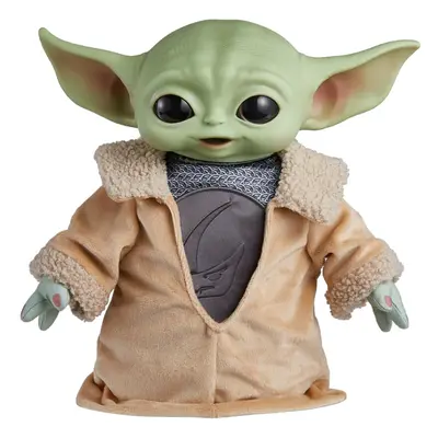 Star Wars Din Grogu Plush Toy, 11-inch Soft Doll with Hard Head & Bean-Filled Base, Inspired by 