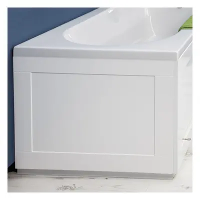 Croydex Unfold 'N' Fit White Bath Panel with Lockable Storage - End 660mm - W...