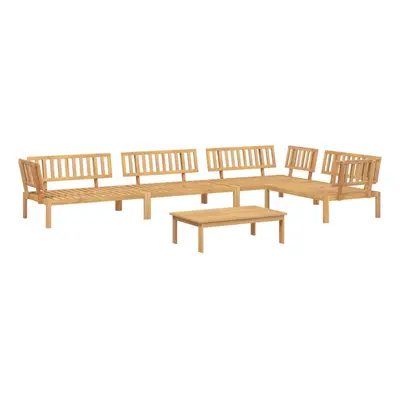 vidaXL Garden Pallet Sofa Set Piece Outdoor Pallet Sofa Solid Wood Acacia