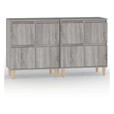 (grey sonoma, pcs) vidaXL Sideboards Storage Side Cabinet Cupboard Highboard Engineered Wood