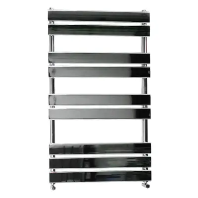 (1000x600mm) WarmeHaus Heated Towel Rail Radiator For Bathroom Ladder Flat Panel Chrome