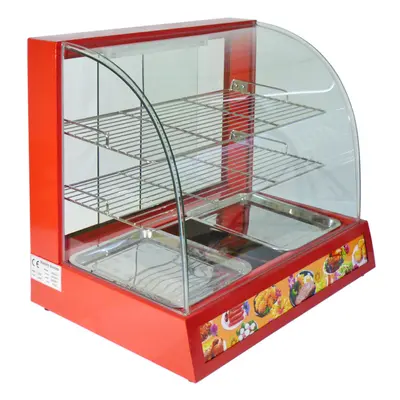 Electric Food Warmer / Large Commercial Hot Pasty Pie Table Showcase Cabinet