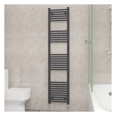 (1800x400mm, Anthracite) NRG Straight Central Heating Towel Rail Bathroom Heated Rad Radiators L