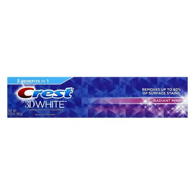 CREST 3D WHITE, WHITENING TOOTHPASTE RADIANT MINT, G