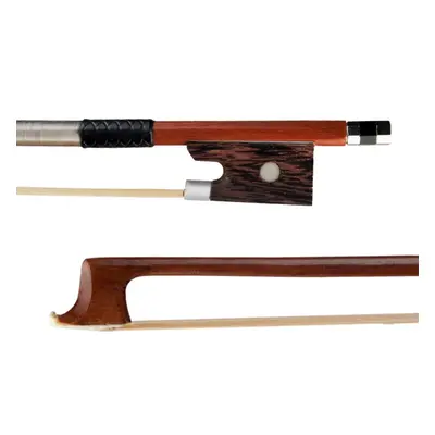 4/4 Violin Bow Rosewood Bowstick Ebony Frog Sheep Leather Wrap with Mongolia Horse Hair Strings 