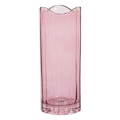 Flower Vase PERDIKI Glass cm Pink