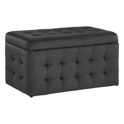 Storage Ottoman MICHIGAN Velvet Black