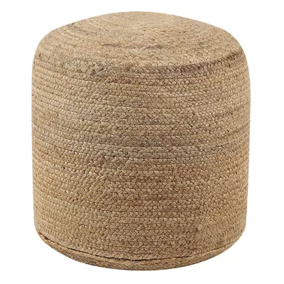 Jute Pouffe Beige DALAMA