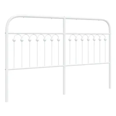 (white, cm) vidaXL Metal Headboard Bedroom Home Bed Header Bed Headboard White cm