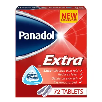 Panadol Extra Optizorb Tablets For Fever And Pain Relief, 72's Tablets