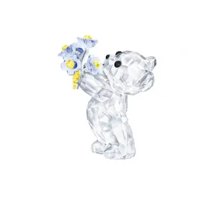 Swarovski Kris Bear Forget-Me-Not Kris Bears Crystal Sculpture