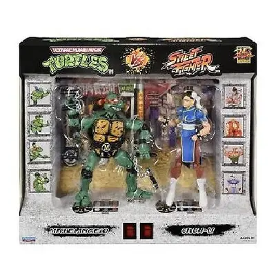 Bandai Pack Action Figure VS TMNT VS Street Fighter Michelangelo & Chun-Li