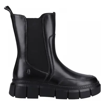 (4 (Adults')) Fleur | Black | Women's Leather Chelsea Boots