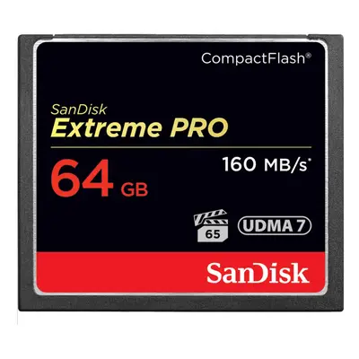 SanDisk Extreme Pro CF 64GB VPG65 UDMA 160MB/s Compact Flash Memory Card