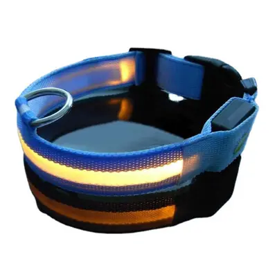 () LED Pet Dog Collar Night Safety Dog Flashing Collar