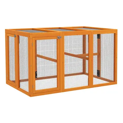 PawHut Wooden Chicken Coop with Combinable Design, for Chickens