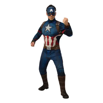 (XL, Blue) Captain America Mens Deluxe Costume