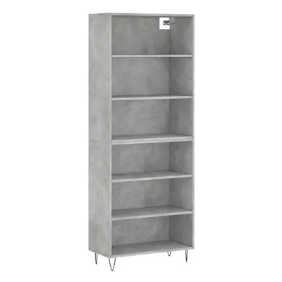 (concrete grey, shelves) vidaXL Highboard Sideboard Cupboard Side Cabinet Grey Sonoma Engineered