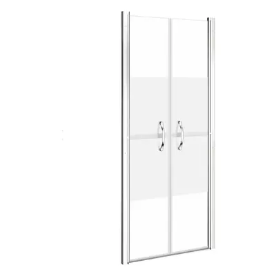 vidaXL Shower Door Half Frosted ESG 81x190 cm Enclosure Bath Cabin Bathroom