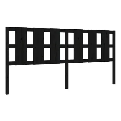 (black, 205.5 x x cm) vidaXL Bed Headboard Home Bedroom Decorative Bed Header Panel Solid Wood P