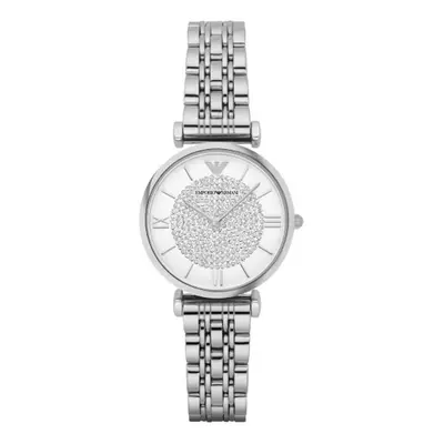 Emporio Armani Ladies Watch Stainless Steel Bracelet White Crystal Dial AR1925