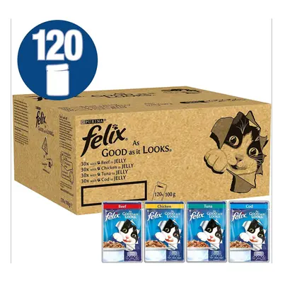 Felix As Good As It Looks Adult Wet Cat Food Mixed Flavors x 100g