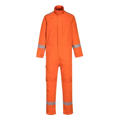 (Orange, S) Portwest Bizflame Plus Lightweight Stretch Panelled Coverall