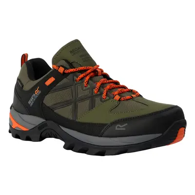 (8 UK, Cypress Green/Blaze Orange) Regatta Mens Samaris III Low Walking Shoes