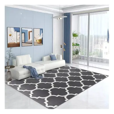 (160 x cm (5 ft in x ft in)_Large Rugs For Living Room Bedroom Area, Ava Grey) Extra Large Rugs 