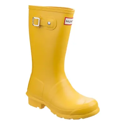 (7 UK Child, Yellow) Hunter Childrens/Kids Original Wellington Boots