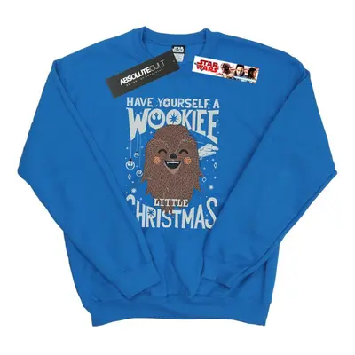 (4XL, Royal Blue) Star Wars Mens Wookiee Little Christmas Sweatshirt