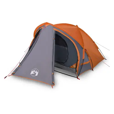 (orange) vidaXL Camping Tent Persons Outdoor Hiking Portable Dome Tent Waterproof