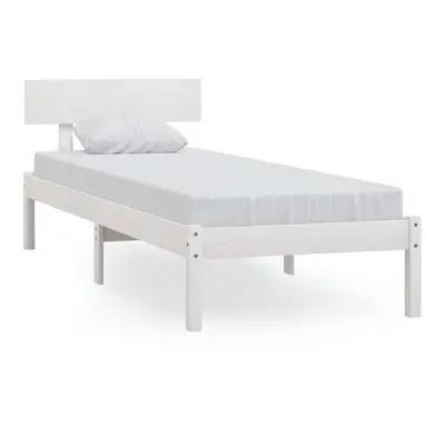 (white, x cm) vidaXL Solid Wood Pine Bed Frame Wooden Platform Bedstead Multi Colours/Sizes