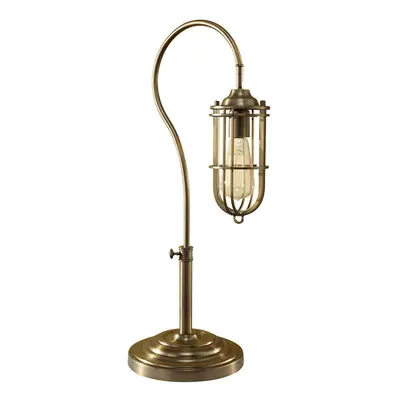 Table Lamp Lamp Cage Alter Height Dark Antique Brass LED E27 60W