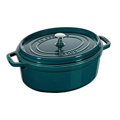 STAUB Cast Iron Roaster/Cocotte, Oval cm, 6.7 L, La Mer