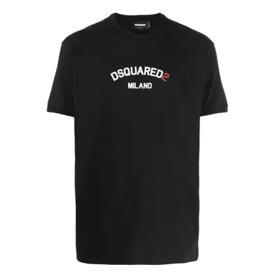 (XL) Dsquared2 Branded Milano Logo Cool Fit Black T-Shirt