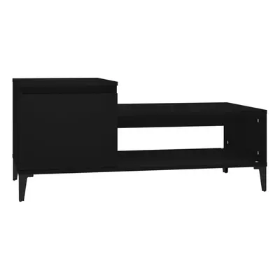 (Black) vidaXL Coffee Table Engineered Wood Side Sofa Accent Couch Table Multi Colours