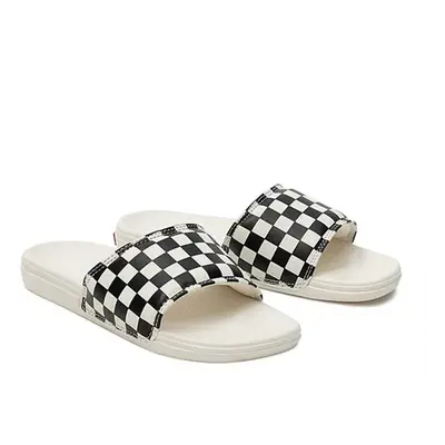 (US 6) Vans La Costa Slide-On Chess Check Flip Flips Slip On - Black/Mars