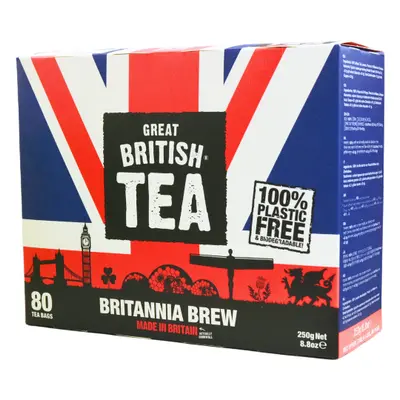 GREAT BRITISH TEA Britannia Brew Teabags 250g (Pack of 12)