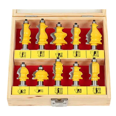 10 Bit Architectural Molding Router Bit Set-1/2 Inch