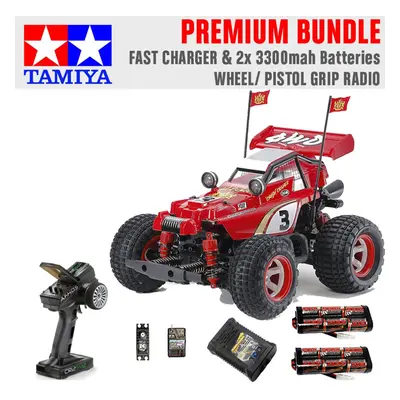 Tamiya RC Comical Hotshot (GF-01CB) 4x4 1:10 Premium Wheel Radio Bundle