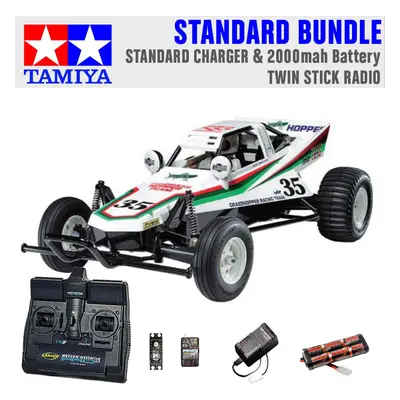 TAMIYA RC The Grasshopper off-road buggy 1:10 Standard Stick Radio Bundle