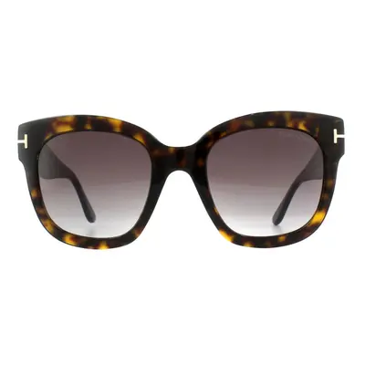 Tom Ford Sunglasses Beatrix 52T Dark Havana Bordeaux Gradient