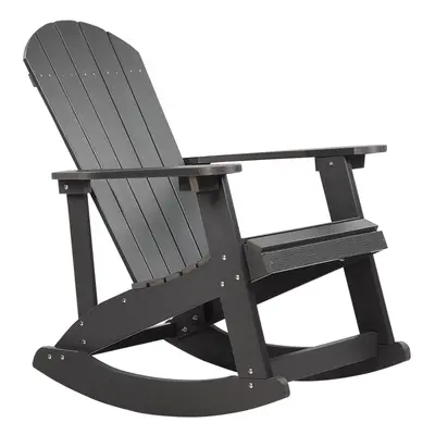 Garden Rocking Chair Dark Grey ADIRONDACK