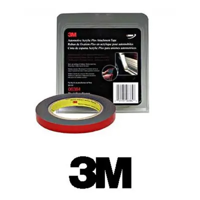 3M Company 1/2" x Yards Black Automotive Acrylic Attachment Tape