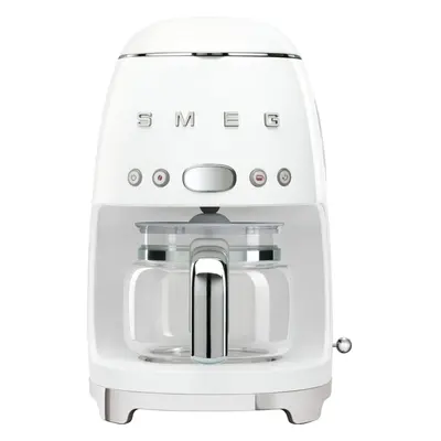 Smeg DCF02WHUK Filter Coffee Machine with Timer - White