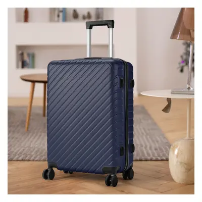 (Blue) Inch Lightweight Hardside Travel Suitcase