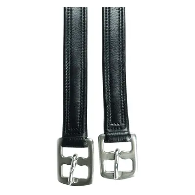 (48in, Black) Hy Supersoft Leather Horse Stirrup Leathers