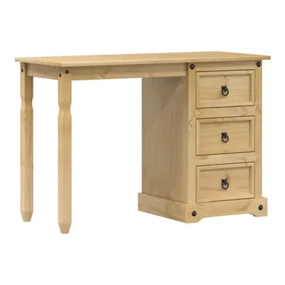 vidaXL Dressing Table Cosmetic Table Makeup Table Vanity Desk Solid Wood Pine